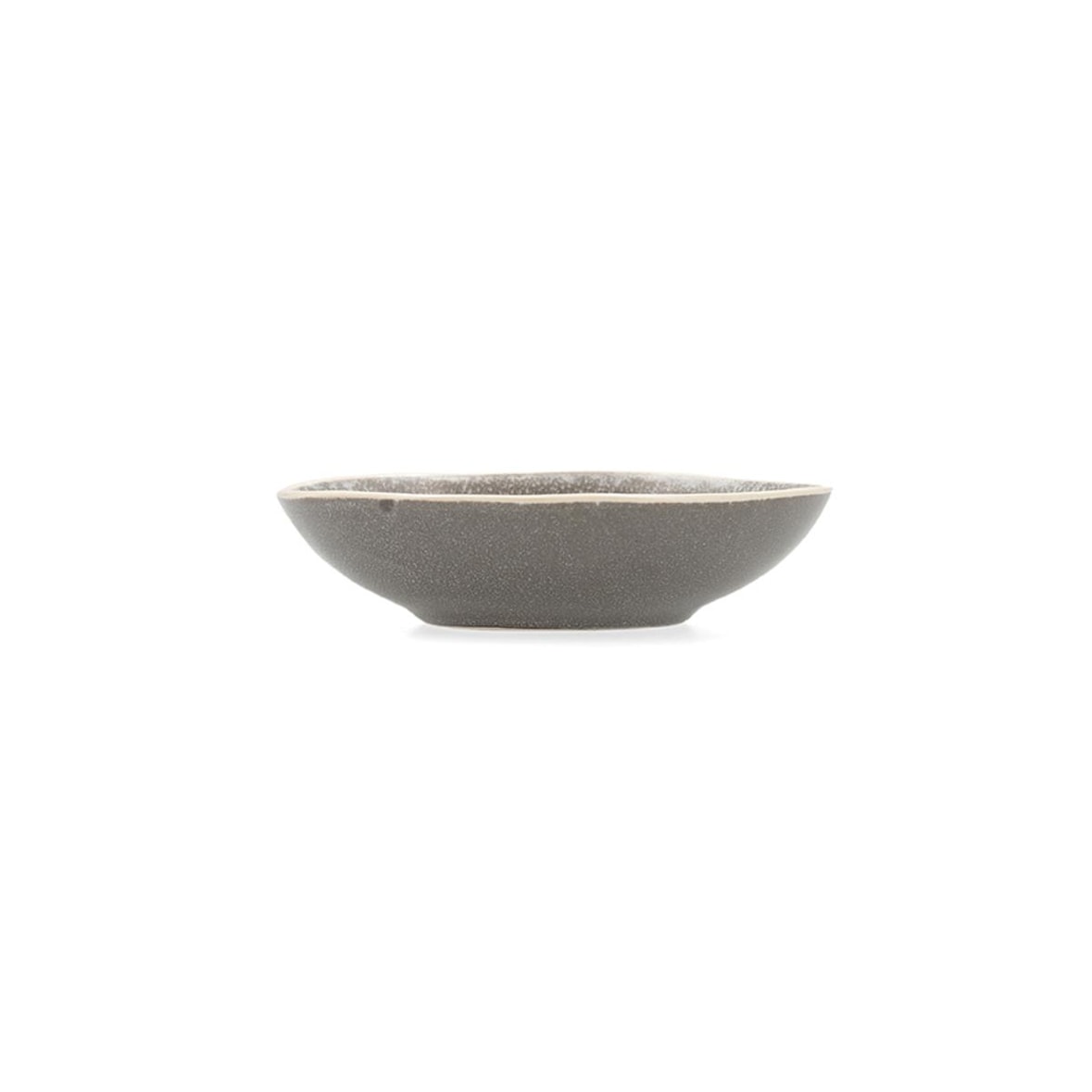 Bidasoa Gio Bol Ovale En Grès 15 X 12,5 X 4 Cm Gris
