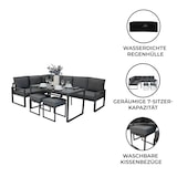 thumbnail of Aluminium 5-teiliges Ecksofa-Set - Anthrazitgrau