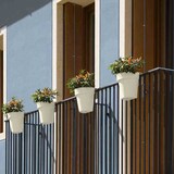 thumbnail of Balkon-Hängetopf UP, weiß Ø 25 cm,mit Wasserreservoir halbrund Weiß 25