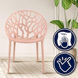 thumbnail of 4er Set stapelbare tuinstoelen Hope roze