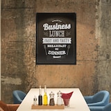 thumbnail of Securit® Wandtafel "Universal" – Schwarz lackierte Holzoberfläche – Montageset inklusive – 70x90cm