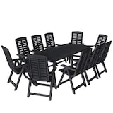 thumbnail of Helloshop26 - Set da pranzo da giardino per esterni in plastica antracite da 11 pezzi 02_0013571
