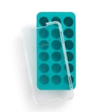 thumbnail of Bac à glaçons rond turquoise avec couvercle -  Bleu Rectangulaire Caoutchouc Lekue 23.00x12.00 cm