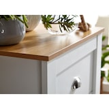 thumbnail of Sideboard mit 5 Schubladen 53x114x39 cm Kommode Weiß / Eiche Modern, Design Anrichte Hoch Schmal, Schubladenkommode