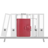 thumbnail of Ruitertassen Terminplaner A5 (20x24cm) Leder rot Terminkalender mit Systemeinlage und Kalender 1 Woche auf 2 Seiten