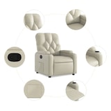 thumbnail of vidaXL Relaxsessel Creme Kunstleder