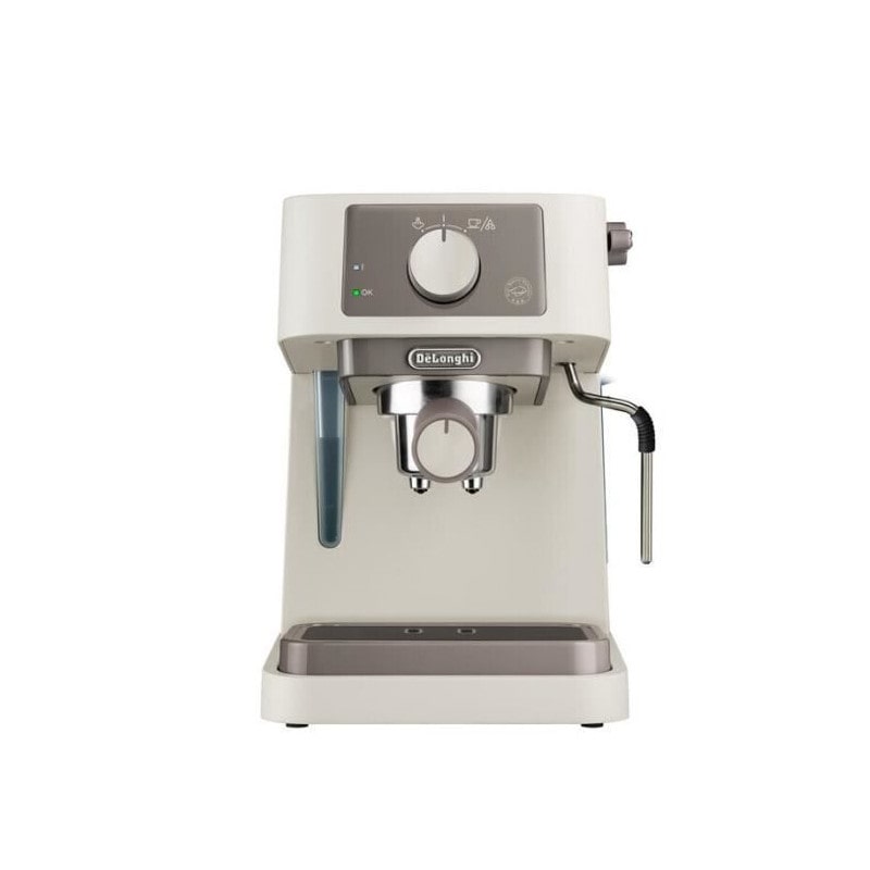 Machine A Expresso - Delonghi - Stilosa Ec235.cr - Solo Pompe - Bouilloire Inox - Compatible Ese - Buse Vapeur - Finition Creme