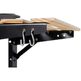 thumbnail of aro Holzkohle Grillwagen, Grillfläche 48 x 28.5 cm, Seiten- und Untenablage, fahrbar, Stahl/Holz, grün