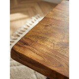 thumbnail of Sheesham Couchtisch, Massivholz, Baumkante, Metallgestell, Handgefertigt mit Schutzlack. 110x60x40 cm | Kadima Design