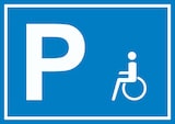 thumbnail of Behinderten Parkplatz Schild waagerecht A4 (210x297mm)