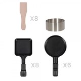 thumbnail of Appareil à Raclette DOC337, Pizzas & Crêpes 8 personnes, 1600 W, Noir