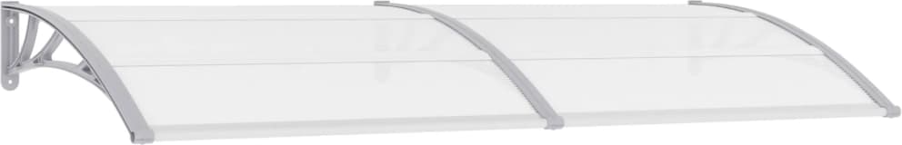 vidaXL Türvordach Grau 240x100 cm PC