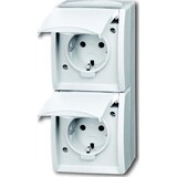 thumbnail of Busch-Jaeger Steckdose,senkrecht,2fach 20-02 EBW-54 2CKA002084A0722