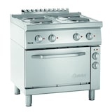 thumbnail of Fornuis | Elektrisch | EBO | 4 Kookplaten | 4x 2.6kW | Elektrische Oven | 1/1 GN | 58L | 3.7kW | 800x700x850(h)mm