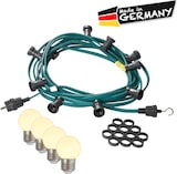 thumbnail of Illu- Party Lichterkette Außenlichterkette 30m grün 30 warmweiße LED Kugellampen