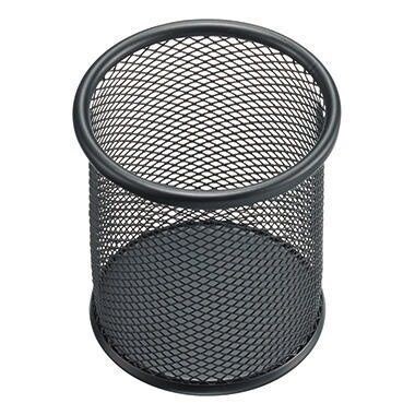 helit Stifteköcher Mesh H2518195 9x10cm rund 1Fach Metall schwarz