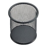 thumbnail of helit Stifteköcher Mesh H2518195 9x10cm rund 1Fach Metall schwarz