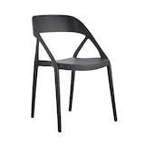 thumbnail of METRO PROFESSIONAL Cadeira empilhável com braços, plástico, preto