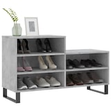 thumbnail of vidaXL Schuhregal Betongrau 102x36x60 cm Holzwerkstoff