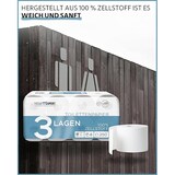 thumbnail of Toilettenpapier, 3-lagig, 72 Rollen x 250 Blatt, 100% Zellstoff, superweiches Klopapier, Großpackung für Gewerbe, Verpackung aus 60% PCR-Anteil