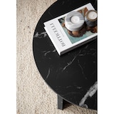 thumbnail of Couchtisch 60x60x33 cm Schwarz Sofatisch in Marmor-Optik Modern, Design Wohnzimmertisch Rund, Loungetisch Klein, Kaffeetisch