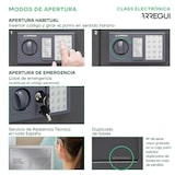 thumbnail of ARREGUI Coffre-fort en acier de classe T25EB avec serrure électronique, coffre à code, avec clé de secours, 25 x 35 x 35 x 25 cm, 17L, 17L