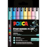 thumbnail of POSCA - Mitsubishi Pencil - Pochette 8 Marqueurs PC1-MR - Pointe Extra Fine Calibrée 0,7 mm - Peinture à Base d'Eau - Tout Support - Couleurs Douces
