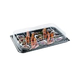 thumbnail of MONOUSO - Bandeja Reutilizable rPET Negra con Tapa  55x37cm (15 Uds)