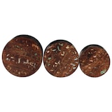 thumbnail of Tables de bar forme tambour 3 pcs bois massif de récupération Modèle Renaissance Élite