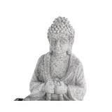 thumbnail of Buddha Brunnen mit LED Beleuchtung 13x18cm Keramik Zimmerbrunnen Tischbrunnen Wasserbrunnen Dekoration Wohnzimmer Balkon Terrasse Grau Schwarz