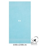 thumbnail of Betz 6 Stück Badetücher Palermo Größe 100 x 200 cm Farbe Türkis