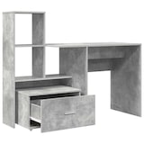 thumbnail of vidaXL Schreibtisch Beton Grau 131,5 x 50 x 106,5 cm Holzwerkstoff