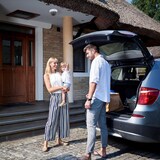 thumbnail of Relaxdays Kamera Attrappe, 3er Set, blinkende LED, innen & außen, batteriebetrieben, Überwachungskamera Dummy, weiß