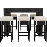 thumbnail of Aluminium Rattan Barset Ibiza 6+1 mit Schutzhülle