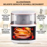 thumbnail of Air Bloom Heißluftfritteuse Dampffunktion 1500W 7,5 Liter 16 Programme Weiß
