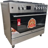 thumbnail of Gasline Gourmet GAG90GOXEL – 90cm Gasstandherd Elektro-Backofen mit 5 leistungsstarken Brennern für LPG 50mBar inkl. Gasschlauch & Druckregler