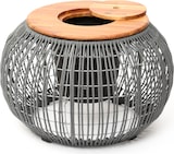thumbnail of Beistelltisch Gartentisch mit Deckel und Behälter Gartenmöbel H: 37cm grau