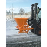 thumbnail of Streugerät Schneeräumgeräte SH lackiert RAL2000 Gelborange Stapler Anbaugerät