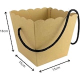 thumbnail of Caja de cartón sin tapa con asas 15x15x18cm – pack 5 unidades
