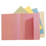 thumbnail of EXACOMPTA Paquet 100 chemises 1 rabat carte 160g SUPER 180. Coloris assortis Bleu/bulle/Jaune/Rose/vert