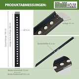 thumbnail of TRUTZHOLM 1 x Auffahrschiene 194 cm Traglast 200 kg Alu Auffahrrampe Verladerampe Rampe schwarz