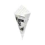 thumbnail of MONOUSO - Papieren voedsel kegel Vetvrij "Times" 42cm 600g (1.000 stuks)