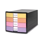 thumbnail of HAN 1012-129D 1 STK Schubladenbox IMPULS schwarz/pastell Organizer