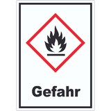 thumbnail of Aufkleber Entzündbare Stoffe Gefahr Flamme A1 (594x841mm)