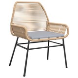 thumbnail of vidaXL 5-tlg. Garten-Essgruppe mit Kissen Braun Poly Rattan Glas