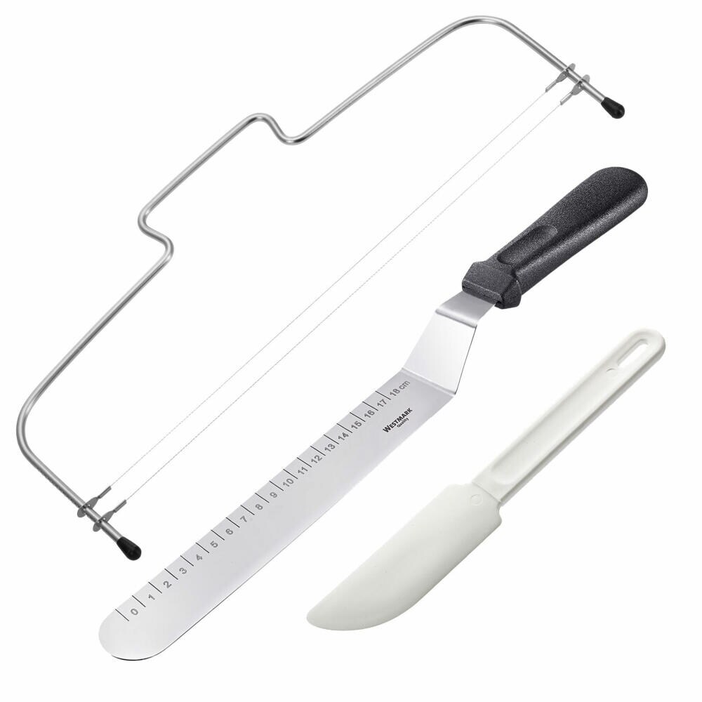 Westmark Tortenbodenteiler Simplex-Duo+Palette+Schaber im Set 3tlg., 716022E8
