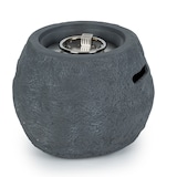 thumbnail of Andros Gas-Feuerstelle 40.000BTU/13kW Deckel Edelstahlbrenner Mittleres Steingrau