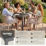 thumbnail of tectake Gartentisch Inca Aluminium, ausziehbar, Holzoptik  schwarz - 406516