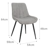 thumbnail of METRO PROFESSIONAL Chaise de restaurant Carla, acier/plastique, gris, lot de 2
