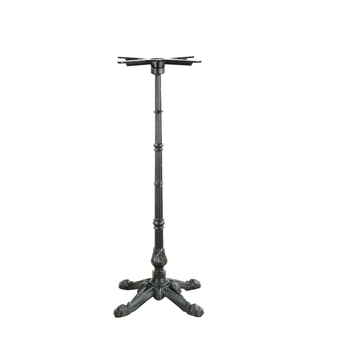 Proloisirs Pied Trady 4 Md Fixe Fonte Acier 45X45 cm X 108 cm - Noir